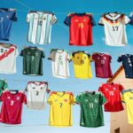 Camisetas con presencia de los colores clave del Mundial 2029